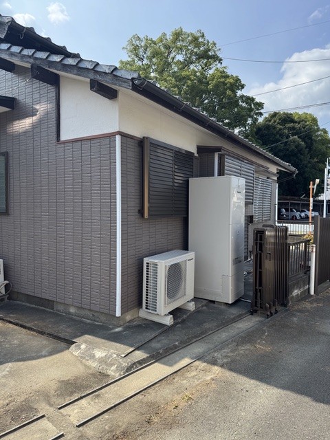 リフォーム後。給湯器が設置されている